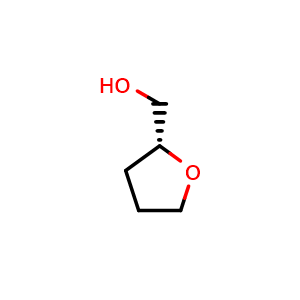Chemical structure of [(2R)-oxolan-2-yl]methanol , CAS 22415-59-4, AChemBlock S76598