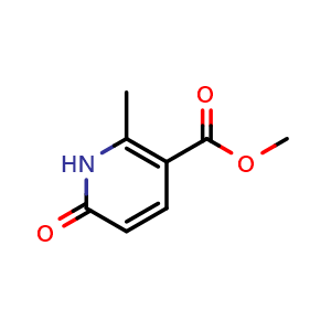 Chemical structure of methyl 2-methyl-6-oxo-1,6-dihydropyridine-3-carboxylate , CAS 223788-08-7, AChemBlock S76604
