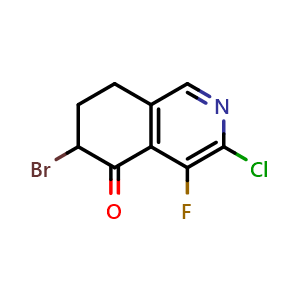 6-bromo-3-chloro-4-fluoro-7,8-dihydro-6H-isoquinolin-5-one