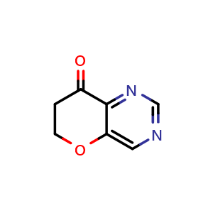 Chemical structure of 6,7-dihydropyrano[3,2-d]pyrimidin-8-one , CAS 2225722-22-3, AChemBlock S76666