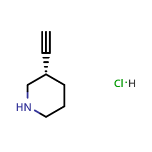 (3S)-3-ethynylpiperidine hydrochloride