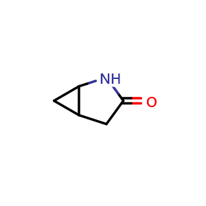 Chemical structure of 2-azabicyclo[3.1.0]hexan-3-one , CAS 2193098-04-1, AChemBlock S76761