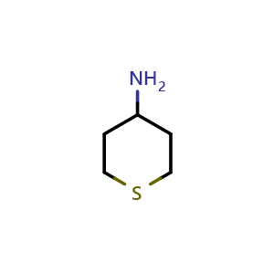 Chemical structure of thian-4-amine , CAS 21926-00-1, AChemBlock S76763