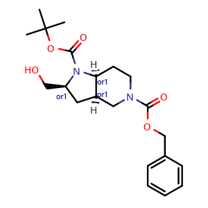 5-benzyl 1-tert-butyl (2S,3aR,7aS)-rel-2-(hydroxymethyl)-octahydro-1H-pyrrolo[3,2-c]pyridine-1,5-dicarboxylate