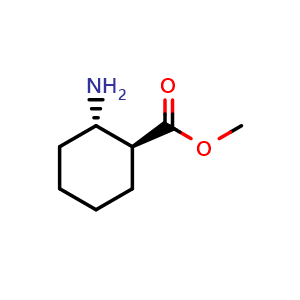 Chemical structure of methyl (1S,2S)-2-aminocyclohexanecarboxylate , CAS 217799-18-3, AChemBlock S76782