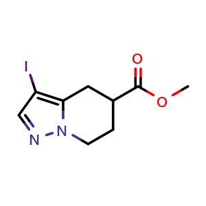 methyl 3-iodo-4,5,6,7-tetrahydropyrazolo[1,5-a]pyridine-5-carboxylate