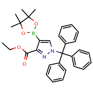 ethyl 4-(tetramethyl-1,3,2-dioxaborolan-2-yl)-1-(triphenylmethyl)-1H-pyrazole-3-carboxylate
