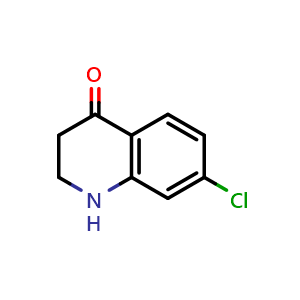 Chemical structure of 7-chloro-1,2,3,4-tetrahydroquinolin-4-one , CAS 21617-15-2, AChemBlock S76920