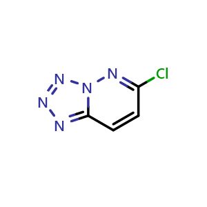 Chemical structure of 6-chloro-[1,2,3,4]tetrazolo[1,5-b]pyridazine , CAS 21413-15-0, AChemBlock S76959