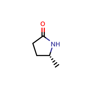 Chemical structure of (5R)- 5-Methyl-2-Pyrrolidinone , CAS 21395-93-7, AChemBlock S76963
