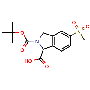 2-tert-butoxycarbonyl-5-methylsulfonyl-isoindoline-1-carboxylic acid