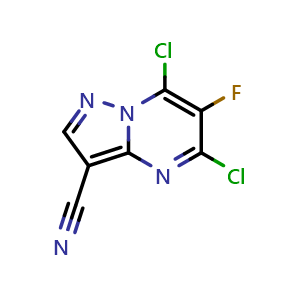 5,7-dichloro-6-fluoropyrazolo[1,5-a]pyrimidine-3-carbonitrile