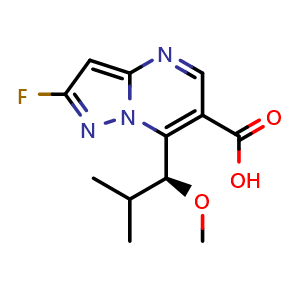 2-fluoro-7-[(1S)-1-methoxy-2-methylpropyl]pyrazolo[1,5-a]pyrimidine-6-carboxylic acid