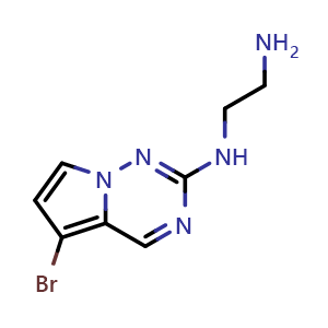 N1-{5-bromopyrrolo[2,1-f][1,2,4]triazin-2-yl}ethane-1,2-diamine