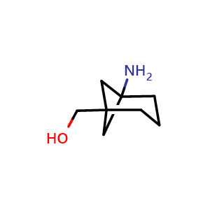 Chemical structure of (5-aminonorpinan-1-yl)methanol , CAS 2091664-14-9, AChemBlock S77140
