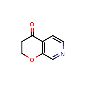 Chemical structure of 2,3-dihydropyrano[2,3-c]pyridin-4-one , CAS 2091452-31-0, AChemBlock S77152