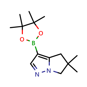 5,5-dimethyl-3-(tetramethyl-1,3,2-dioxaborolan-2-yl)-4H,5H,6H-pyrrolo[1,2-b]pyrazole