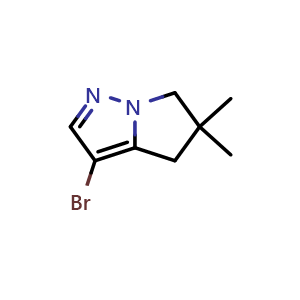 3-bromo-5,5-dimethyl-4H,5H,6H-pyrrolo[1,2-b]pyrazole