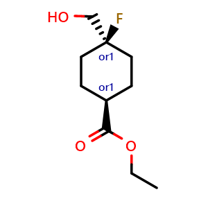 cis-ethyl 4-fluoro-4-(hydroxymethyl)cyclohexanecarboxylate