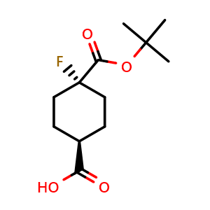 cis-4-tert-butoxycarbonyl-4-fluoro-cyclohexanecarboxylic acid