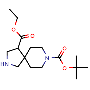 8-tert-butyl 4-ethyl 2,8-diazaspiro[4.5]decane-4,8-dicarboxylate
