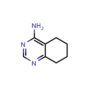 Chemical structure of 5,6,7,8-tetrahydroquinazolin-4-amine , CAS 200412-97-1, AChemBlock S77400