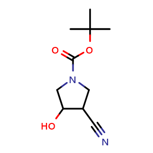 tert-butyl 3-cyano-4-hydroxypyrrolidine-1-carboxylate