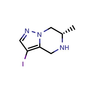(6S)-3-iodo-6-methyl-4,5,6,7-tetrahydropyrazolo[1,5-a]pyrazine