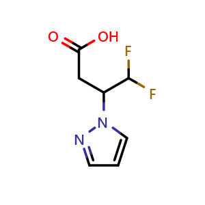 4,4-difluoro-3-pyrazol-1-yl-butanoic acid