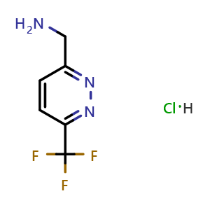 [6-(trifluoromethyl)pyridazin-3-yl]methanamine;hydrochloride