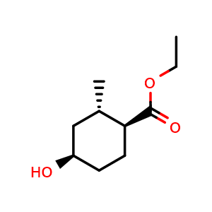 ethyl (1S,2S,4R)-rel-4-hydroxy-2-methyl-cyclohexanecarboxylate