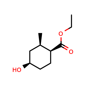 ethyl (1S,2R,4R)-rel-4-hydroxy-2-methyl-cyclohexanecarboxylate