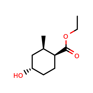 ethyl (1S,2R,4S)-rel-4-hydroxy-2-methyl-cyclohexanecarboxylate