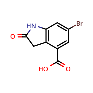 6-bromo-2-oxo-2,3-dihydro-1H-indole-4-carboxylic acid
