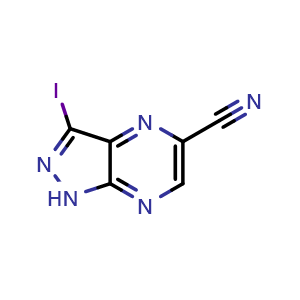 3-iodo-1H-pyrazolo[3,4-b]pyrazine-5-carbonitrile