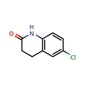 Chemical structure of 6-chloro-1,2,3,4-tetrahydroquinolin-2-one , CAS 19358-40-8, AChemBlock S77600