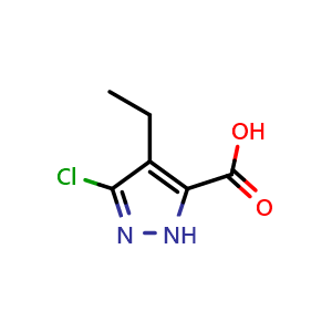 3-chloro-4-ethyl-1H-pyrazole-5-carboxylic acid