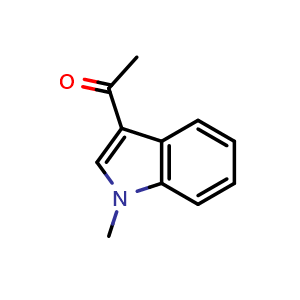 Chemical structure of 1-(1-methyl-1H-indol-3-yl)ethan-1-one , CAS 19012-02-3, AChemBlock S77780