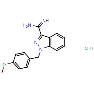 1-[(4-methoxyphenyl)methyl]-1H-indazole-3-carboximidamide hydrochloride