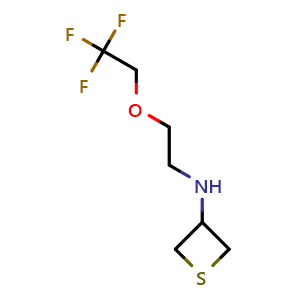 N-[2-(2,2,2-trifluoroethoxy)ethyl]thietan-3-amine