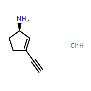 (1R)-3-ethynylcyclopent-2-en-1-amine hydrochloride