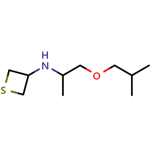 N-[1-(2-methylpropoxy)propan-2-yl]thietan-3-amine
