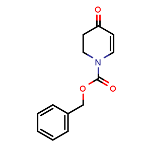 Chemical structure of benzyl 4-oxo-1,2,3,4-tetrahydropyridine-1-carboxylate , CAS 185847-84-1, AChemBlock S77930
