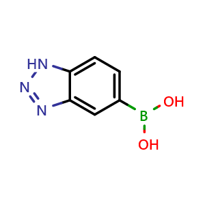 Chemical structure of (1H-benzo[d][1,2,3]triazol-5-yl)boronic acid , CAS 183282-45-3, AChemBlock S78015