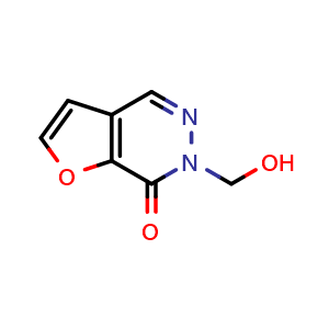 Chemical structure of 6-(hydroxymethyl)-6H,7H-furo[2,3-d]pyridazin-7-one , CAS 18270-75-2, AChemBlock S78023