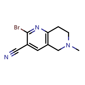 2-bromo-6-methyl-7,8-dihydro-5H-1,6-naphthyridine-3-carbonitrile