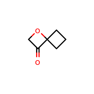 Chemical structure of 1-oxaspiro[3.3]heptan-3-one , CAS 1823872-34-9, AChemBlock S78066