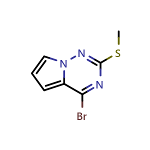 4-bromo-2-(methylsulfanyl)pyrrolo[2,1-f][1,2,4]triazine