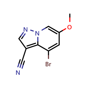4-bromo-6-methoxypyrazolo[1,5-a]pyridine-3-carbonitrile