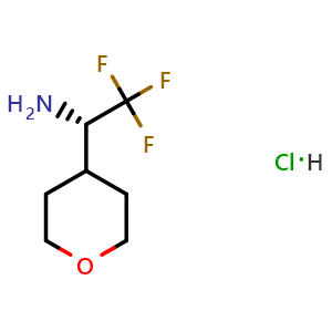 (1S)-2,2,2-trifluoro-1-(oxan-4-yl)ethan-1-amine hydrochloride